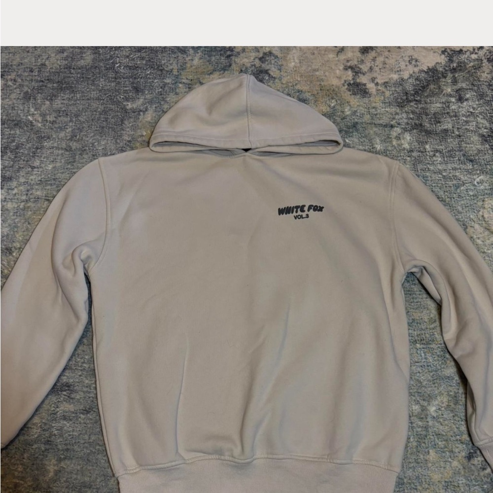 White Fox Gray Hoodie
